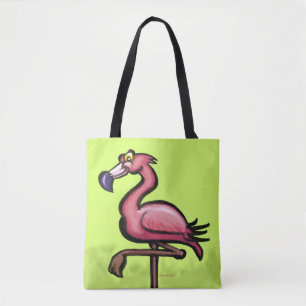 Bolso De Tela Flamingo rosa