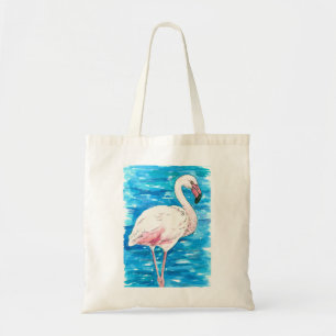 Bolso De Tela Flamingo rosa