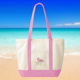 Bolso De Tela Flamingo rosa Oh Flock Tengo 50 años