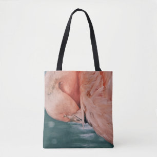 Bolso De Tela Flamingo rosado: Bow Art Tote Bag