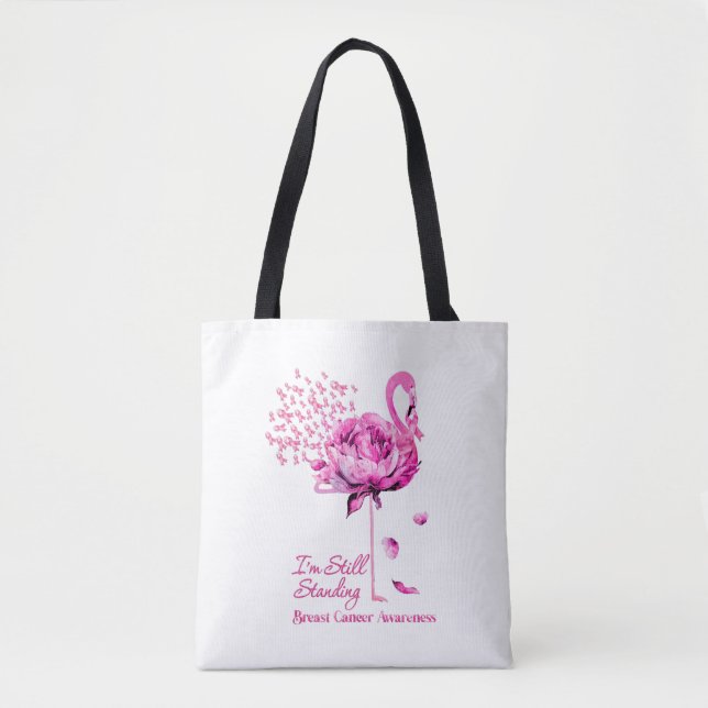 Bolso De Tela Flamingo Sigo Parando De Los Awarenes Del Cáncer D (Anverso)