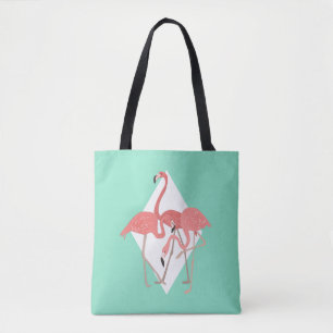 Bolso De Tela Flamingo Trio Tropical