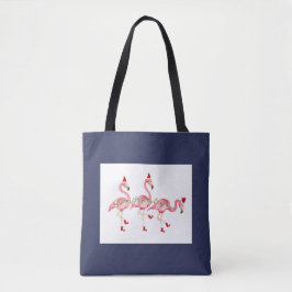 Bolso De Tela Flamingos Tote Bag