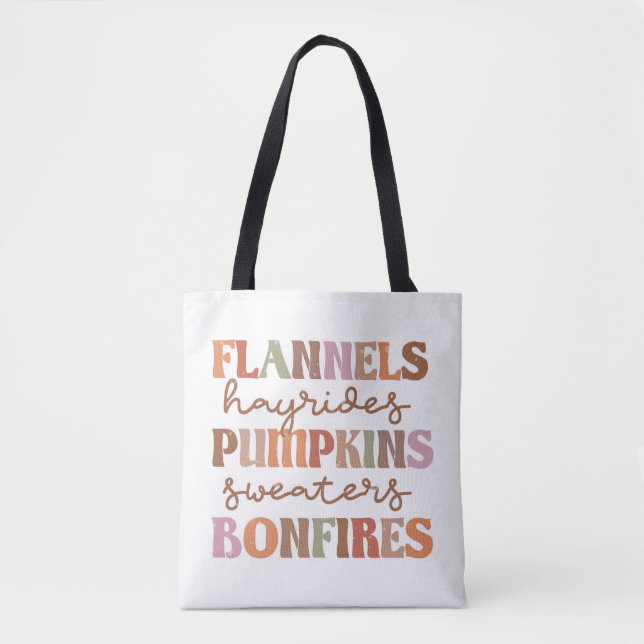 Bolso De Tela Flandes Pumpkins Bonus (Anverso)
