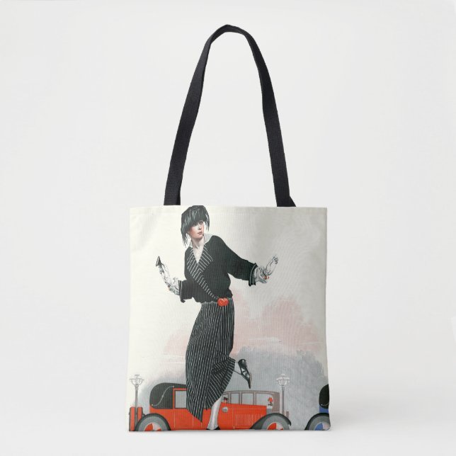 Bolso De Tela Flapper y Roadster (Anverso)