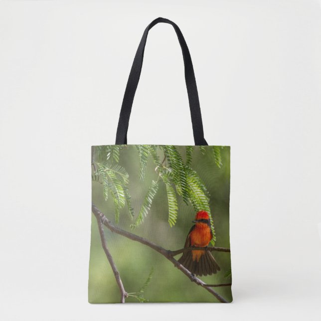 Bolso De Tela Flashy VermilliFlycatcher (Anverso)