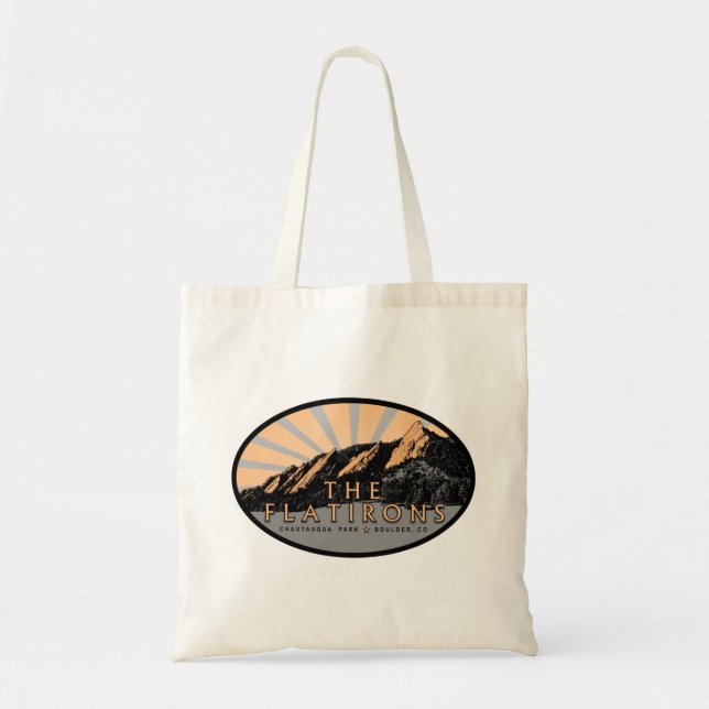 Bolso De Tela Flatirons, Chautauqua Park, Boulder Tote Bag (Frente)