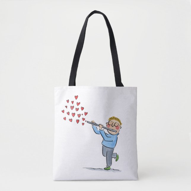 Bolso De Tela Flauta (Anverso)