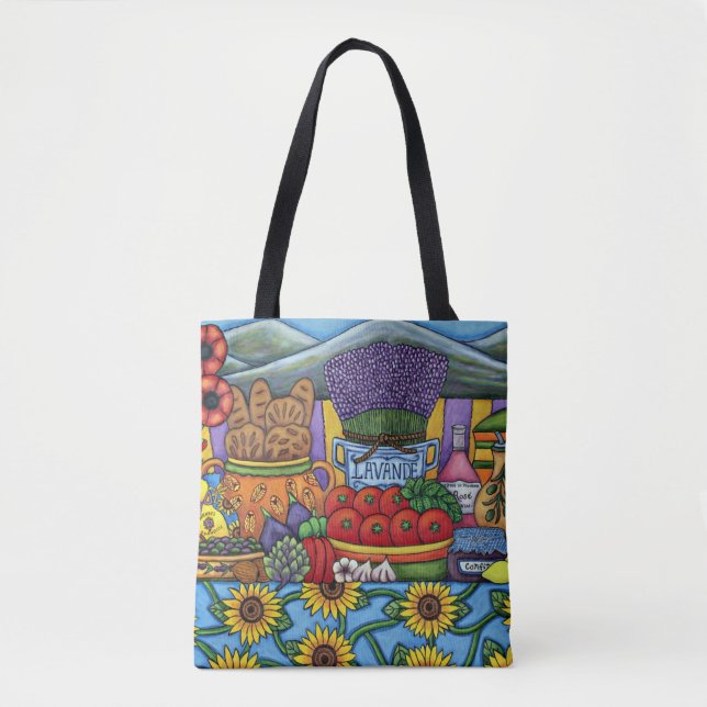 Bolso De Tela Flavors Provence Bag By Lisa Lorenz (Anverso)