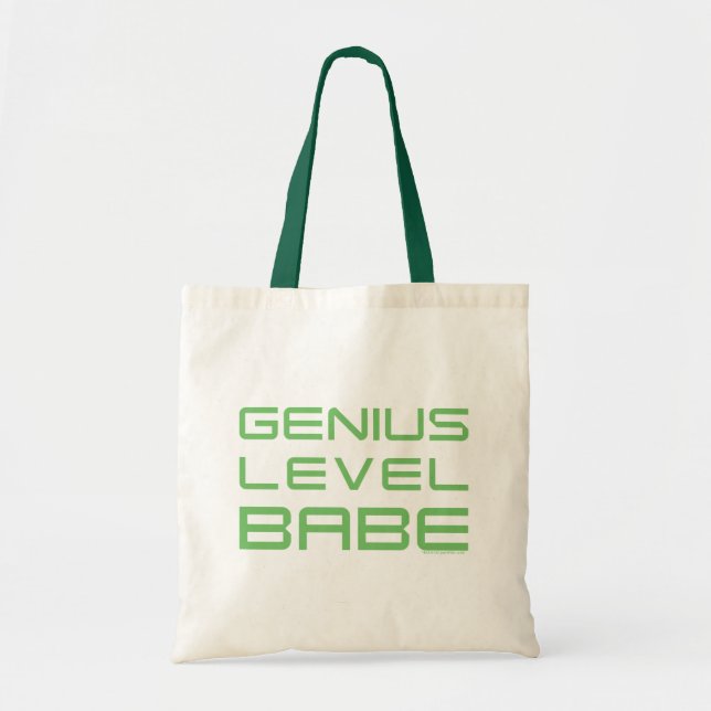 Bolso De Tela Flecha | Genius Level Babe (Frente)