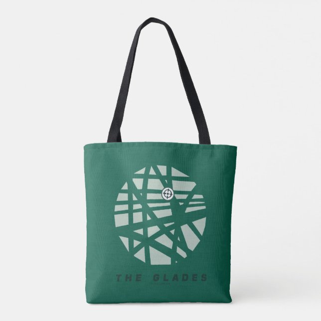 Bolso De Tela Flecha | Mapa de Glades City (Reverso)