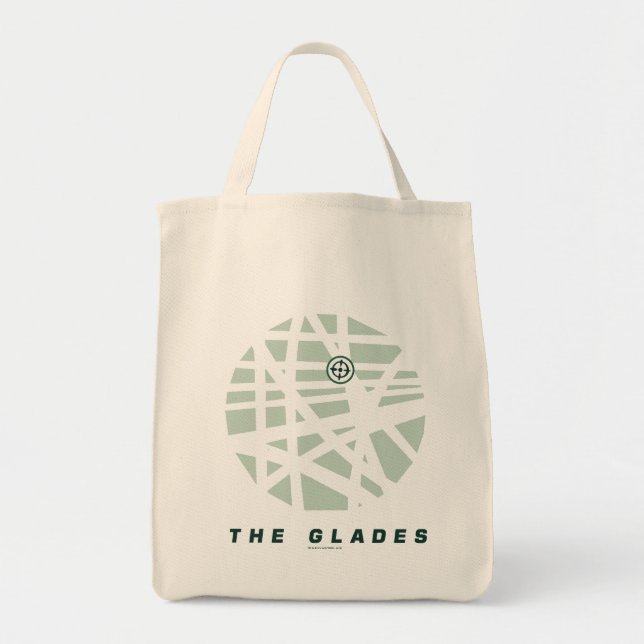 Bolso De Tela Flecha | Mapa de Glades City (Frente)