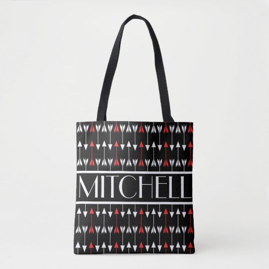 Bolso De Tela Flecha negra personalizada