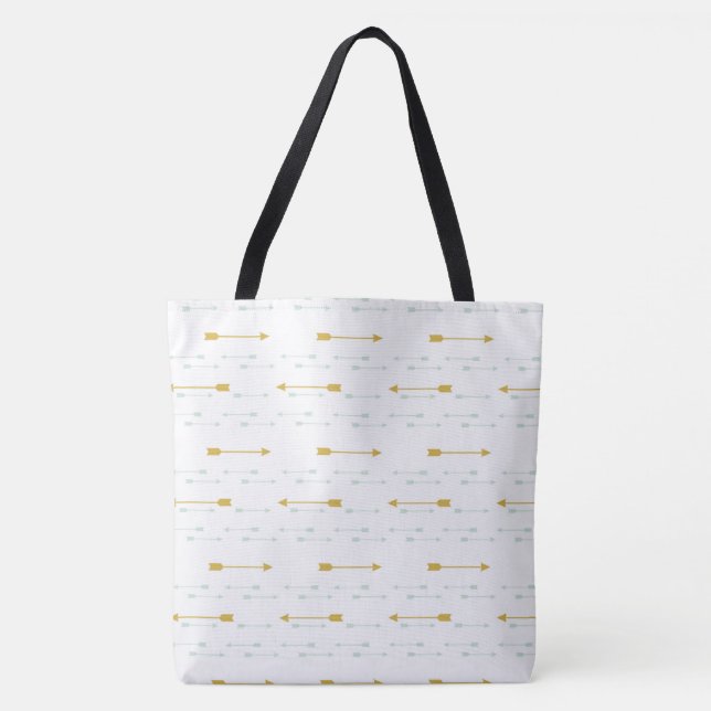 Bolso De Tela Flechas (Anverso)