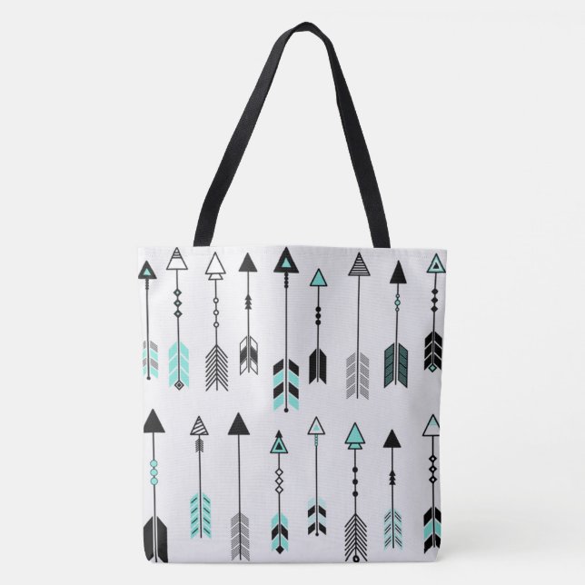 Bolso De Tela Flechas (Anverso)