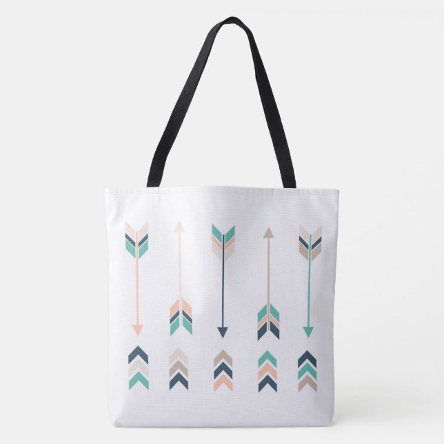 Bolso De Tela Flechas (Anverso)