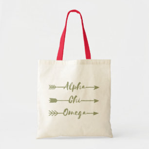 Bolso De Tela Flechas alfa de Omega el de la ji