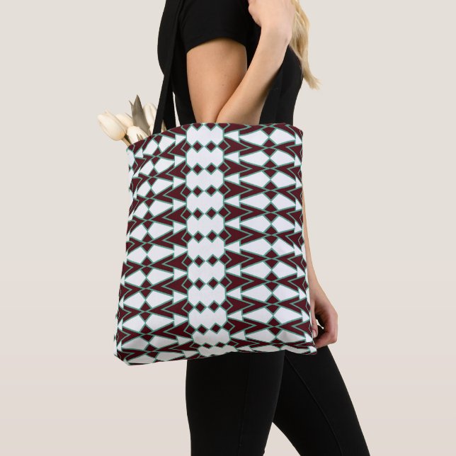 Bolso De Tela Flechas Art Deco (Detalle)