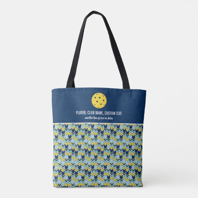 Bolso De Tela Flechas azul divertidas Imprimir Personalizado rem (Reverso)