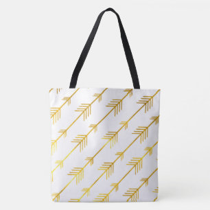 Bolso De Tela Flechas de oro