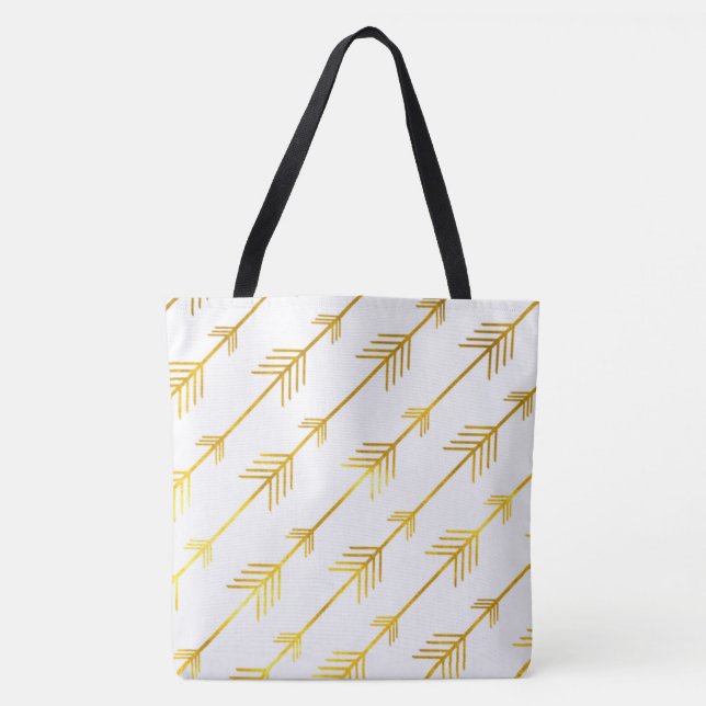 Bolso De Tela Flechas de oro (Anverso)