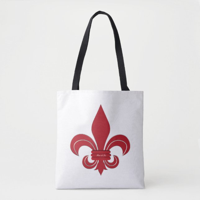 Bolso De Tela Fleur de Lis (Anverso)
