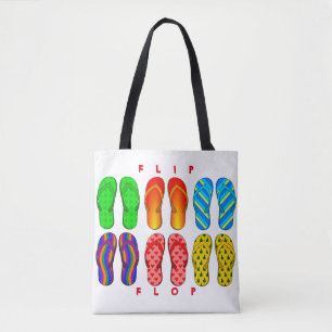 Bolso De Tela Flip Flop