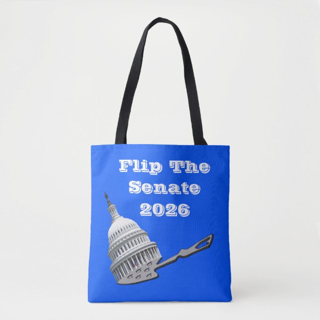 Bolso De Tela Flip The Senate Vote Blue 2026 (Anverso)