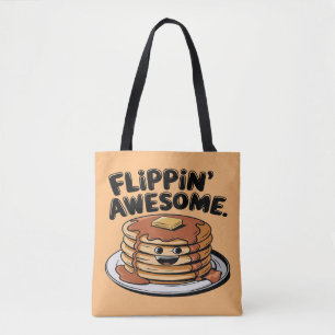 Bolso De Tela Flippin 'Awesome Pancake Stack Funny Breakfast