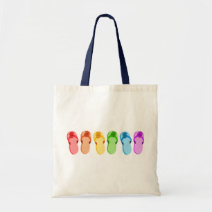 Bolso De Tela Flips-flopes del arco iris