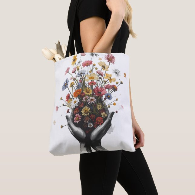 Bolso De Tela Flor (Detalle)