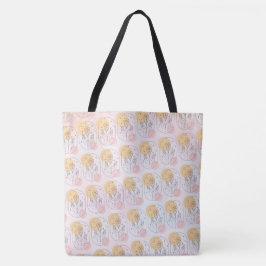 Bolso De Tela Flor