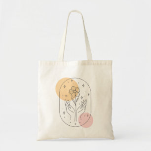 Bolso De Tela Flor