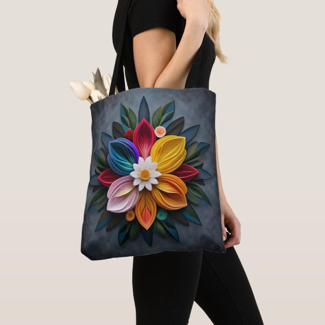 Bolso De Tela flor (Detalle)