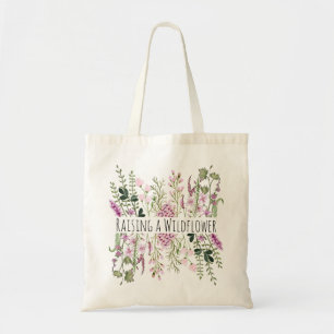 Bolso De Tela Flor acuarela Chica de flores silvestres regalo de