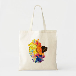 Bolso De Tela Flor acuarela de color carnación