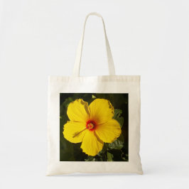 Bolso De Tela Flor amarilla hibiscus