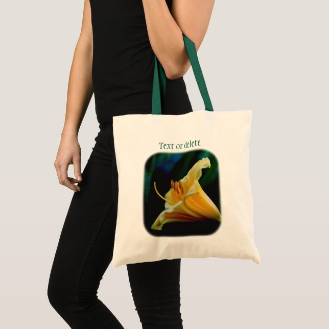 Bolso De Tela Flor amarilla personalizada (Anverso (producto))