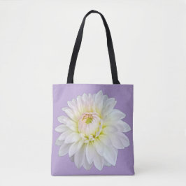 Bolso De Tela Flor blanca y amarilla