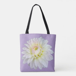 Bolso De Tela Flor blanca y amarilla