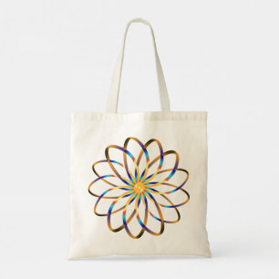 Bolso De Tela flor blu abstracta