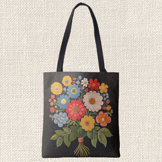 Bolso De Tela Flor Bouquet (Subido por el creador)