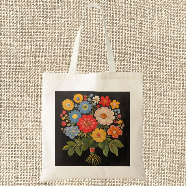 Bolso De Tela Flor Bouquet (Subido por el creador)