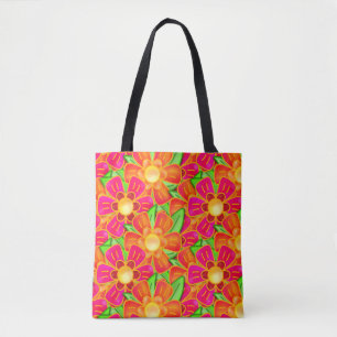 Bolso De Tela Flor brillante para un hippie moderno y único