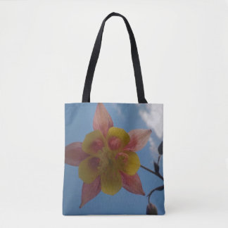 Bolso De Tela Flor contra el Tote del cielo