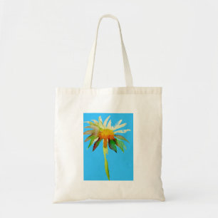Bolso De Tela Flor Daisy Blue de arte moderno