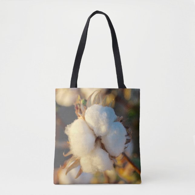 Bolso De Tela Flor de algodón (Anverso)