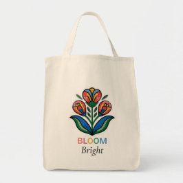 Bolso De Tela Flor de Bloom Bright
