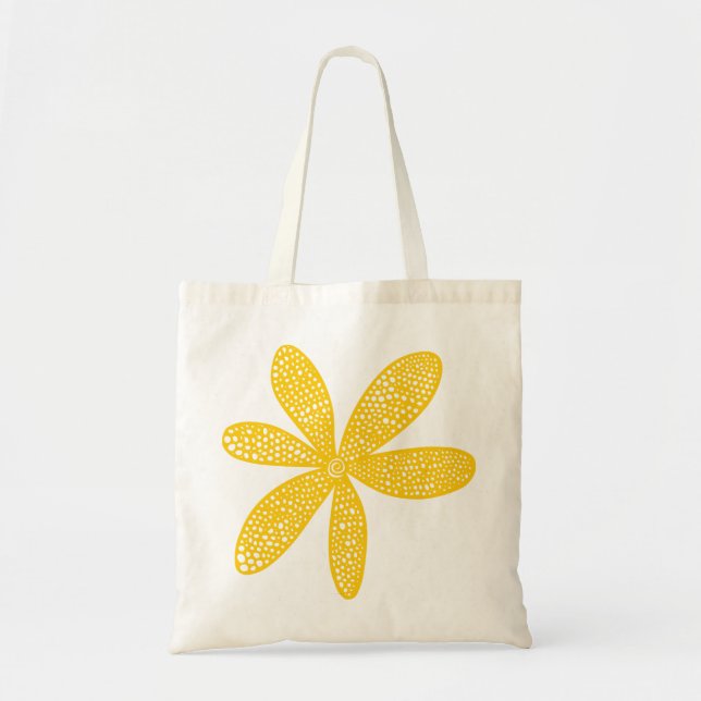 Bolso De Tela Flor de bonito - Ámbar (Frente)