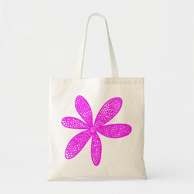 Bolso De Tela Flor de bonito - Magenta (Frente)